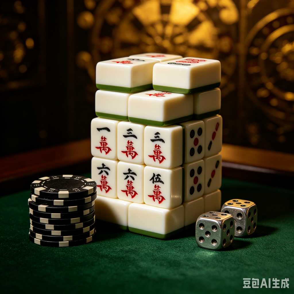 vivid color print mahjong set